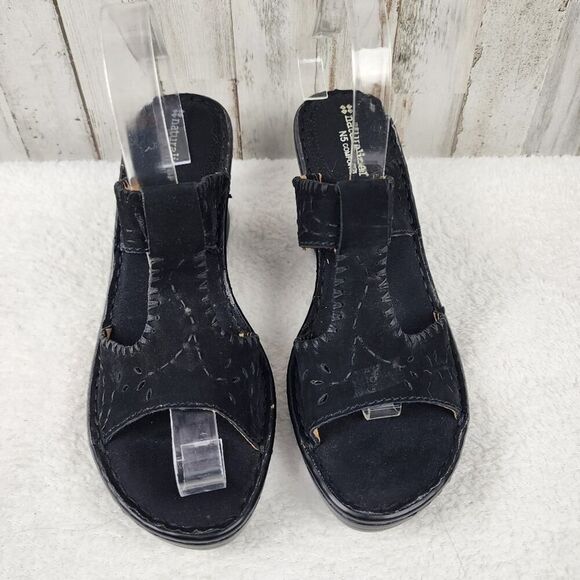 Naturalizer Rosie Leather Sandals Black Size 10.5 - Picture 10 of 10